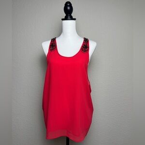 Daytrip Red Beaded Tanktop